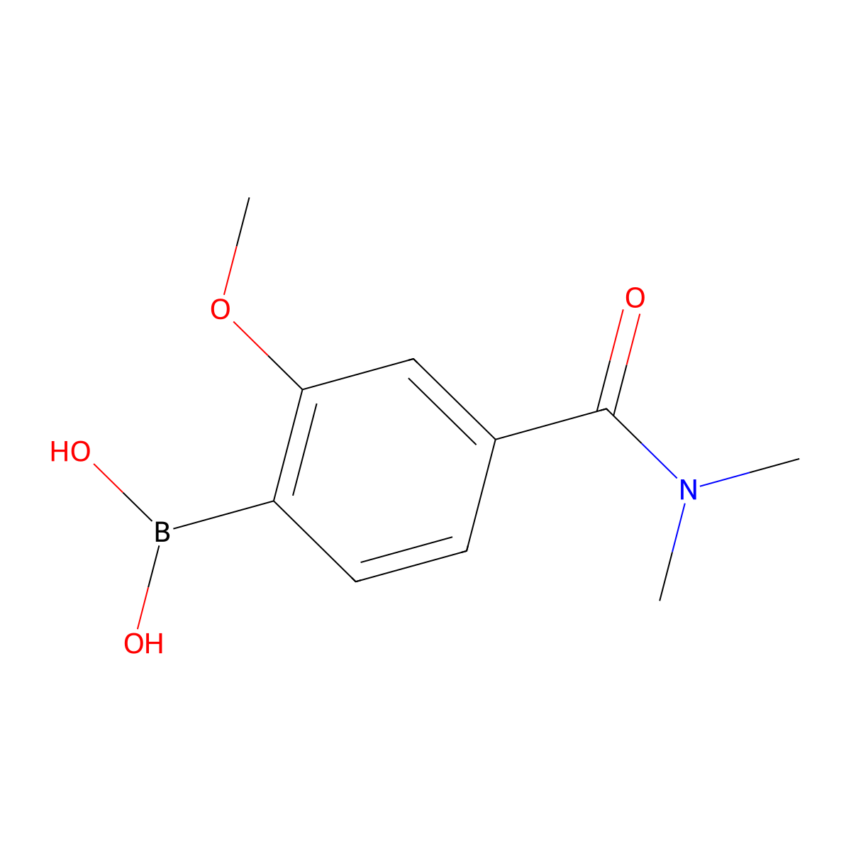 4-[(Dimethylamino)carbonyl]-2-methoxyphenylboronic acid molecular structure, CAS 1414956-78-7