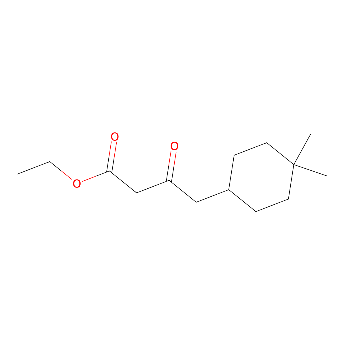 4-(4,4-Dimethyl-cyclohexyl)-3-oxo-butyric acid ethyl ester molecular structure, CAS 1414958-05-6