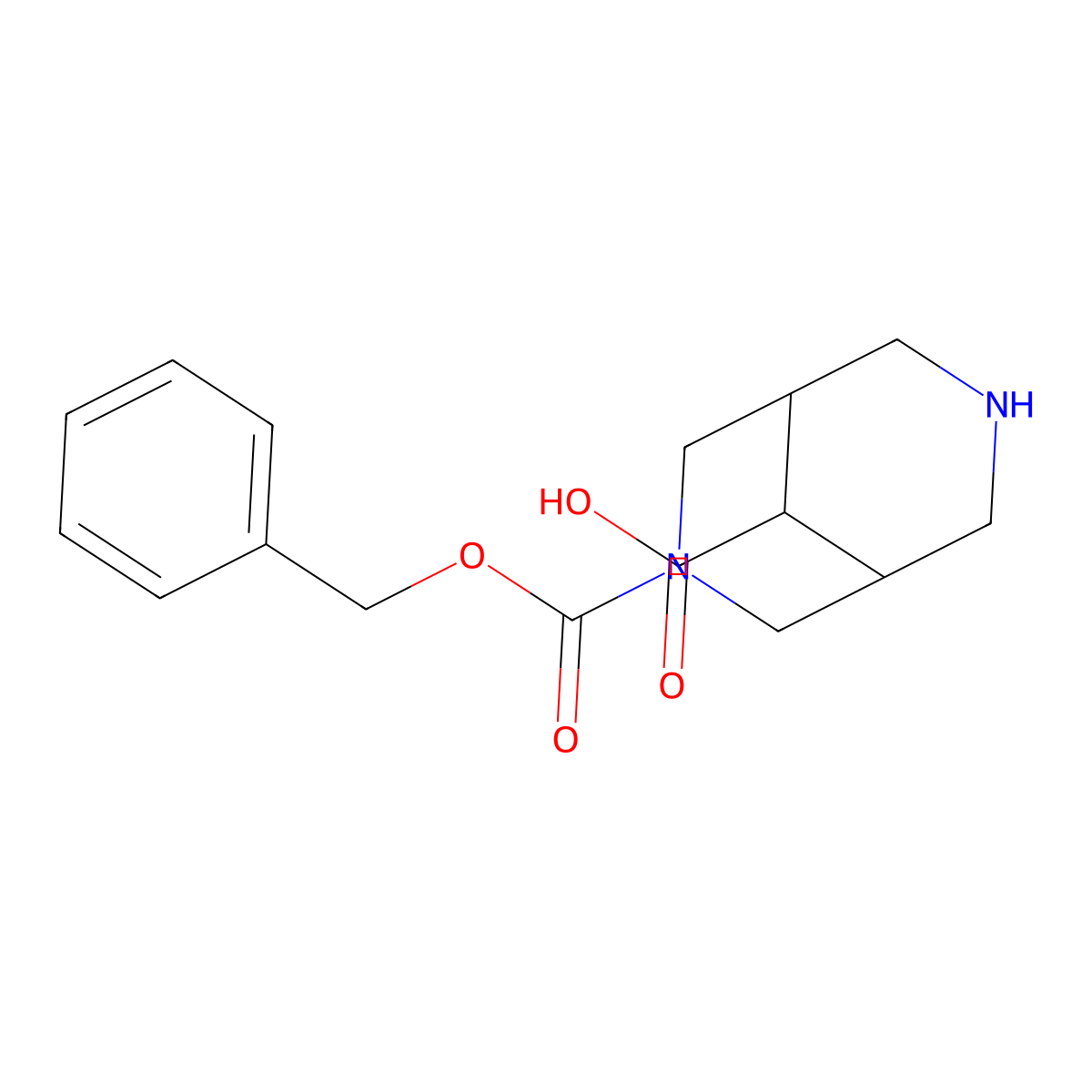 3,7-Diaza-bicyclo[3.3.1]nonane-3,9-dicarboxylic acid 3-benzyl ester molecular structure, CAS 1414958-26-1