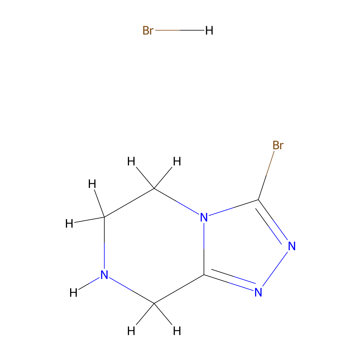 3-Bromo-5,6,7,8-tetrahydro-[1,2,4]triazolo[4,3-a]pyrazine hydrobromide molecular structure, CAS 1414958-47-6