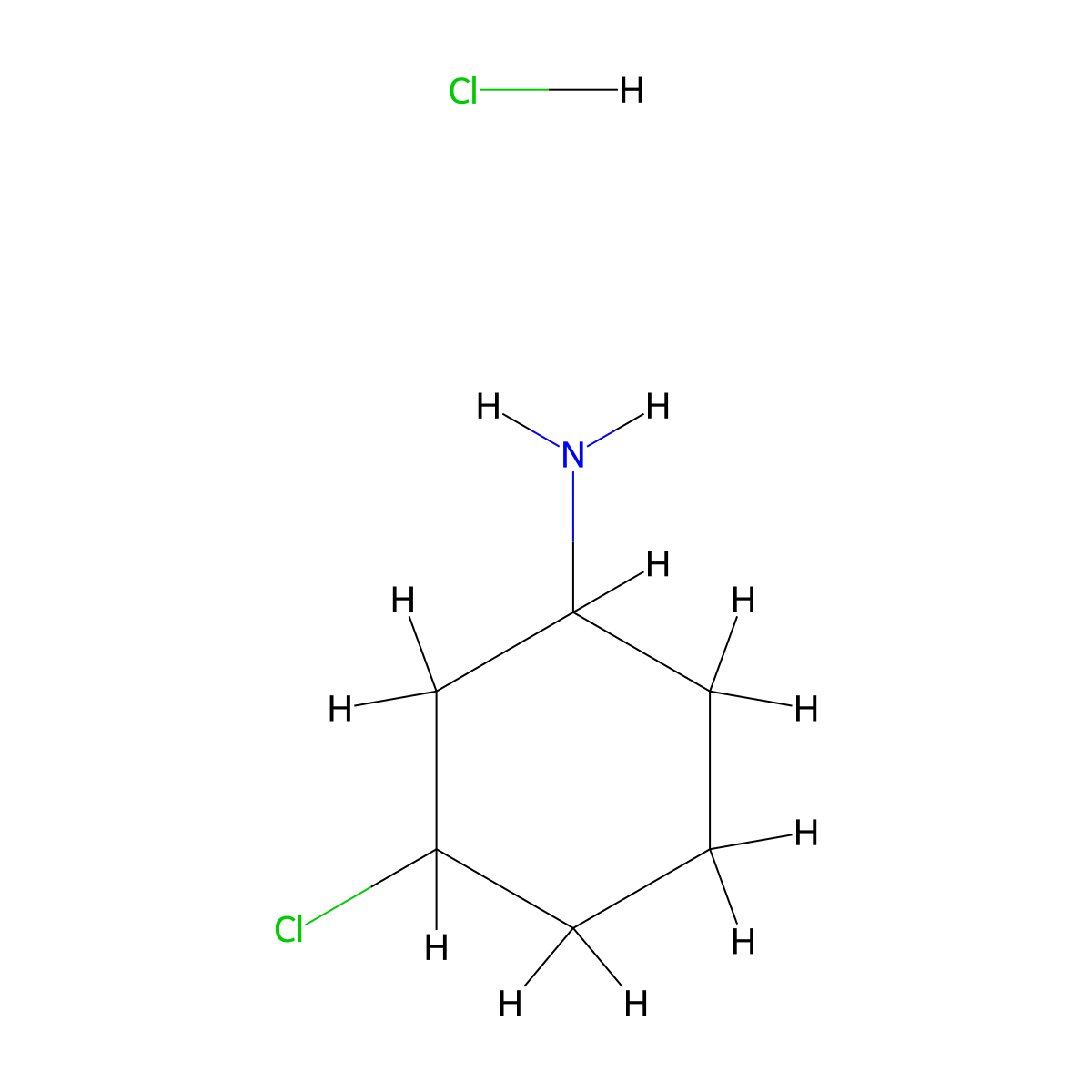 3-Chloro-cyclohexylamine hydrochloride molecular structure, CAS 1414958-54-5