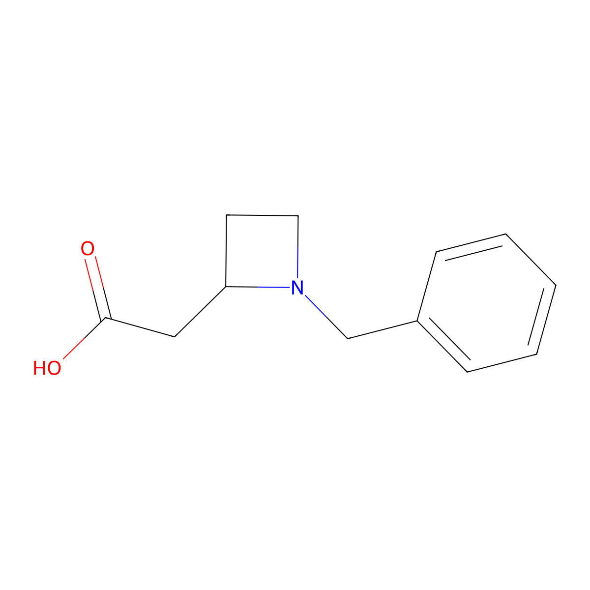 (1-Benzyl-azetidin-2-yl)-acetic acid molecular structure, CAS 1414958-62-5