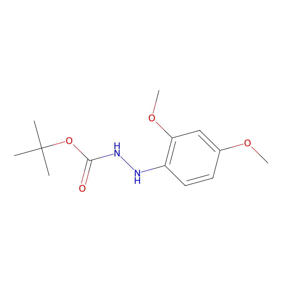N'-(2,4-Dimethoxy-phenyl)-hydrazinecarboxylic acid tert-butyl ester molecular structure, CAS 1414958-68-1