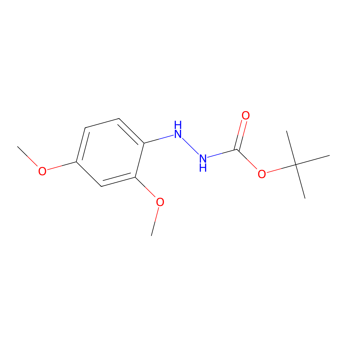N'-(2,4-Dimethoxy-phenyl)-hydrazinecarboxylic acid tert-butyl ester molecular structure, CAS 1414958-68-1