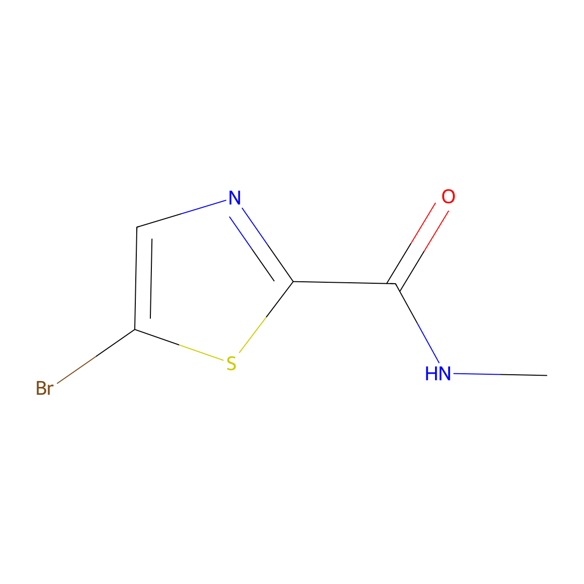 5-bromo-N-methylthiazole-2-carboxamide molecular structure, CAS 1414958-87-4