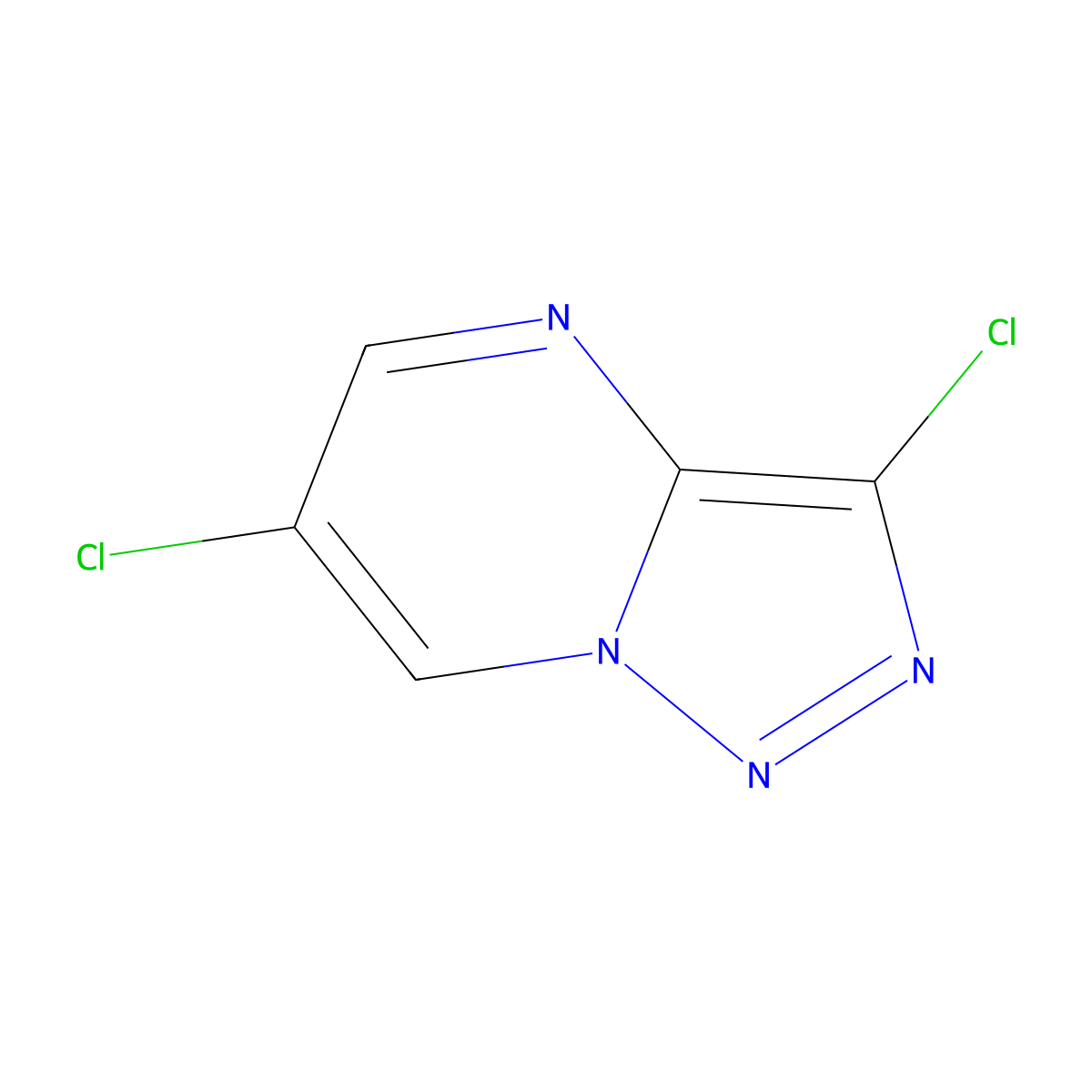 3,6-Dichloro-[1,2,3]triazolo[1,5-a]pyrimidine molecular structure, CAS 1414959-03-7