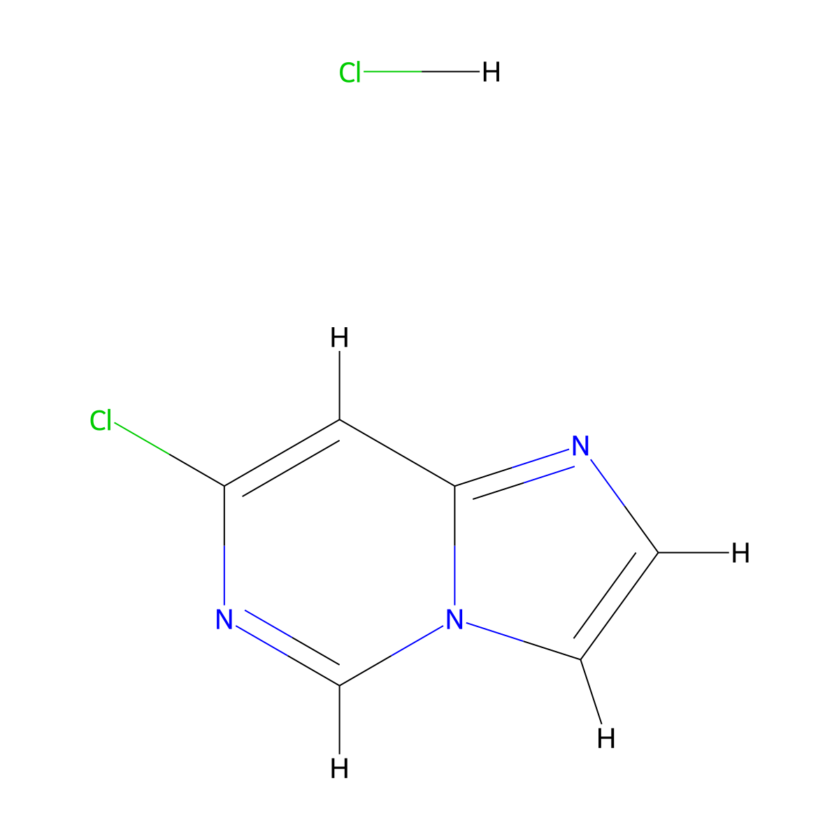 7-Chloroimidazo[1,2-c]pyrimidine hydrochloride molecular structure, CAS 1414959-21-9