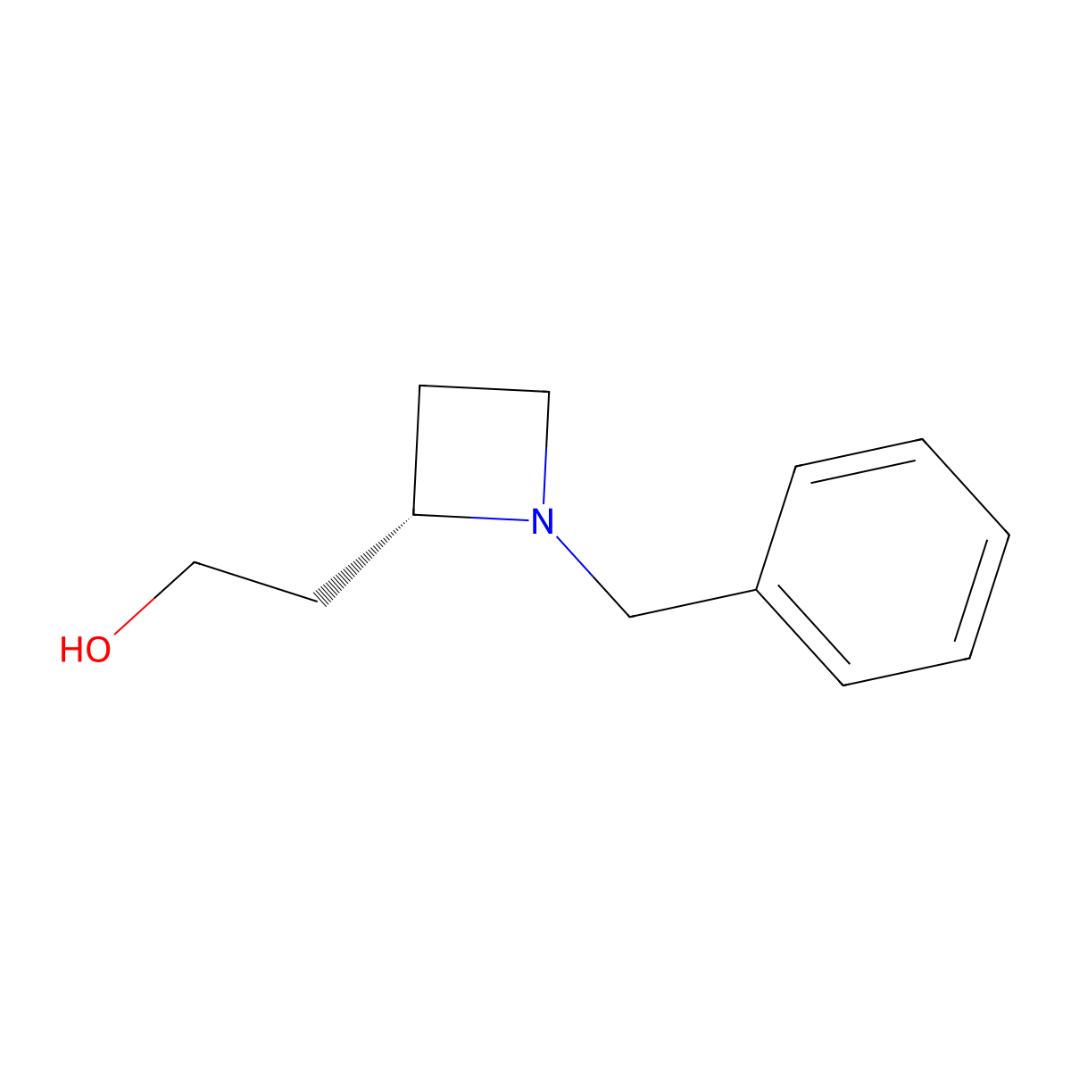 (S)-2-(1-Benzyl-azetidin-2-yl)-ethanol molecular structure, CAS 1414960-55-6