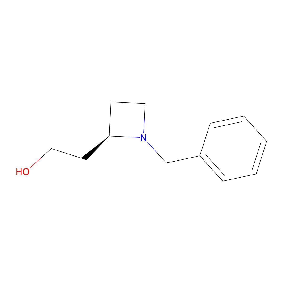 (R)-2-(1-Benzyl-azetidin-2-yl)-ethanol molecular structure, CAS 1414960-57-8