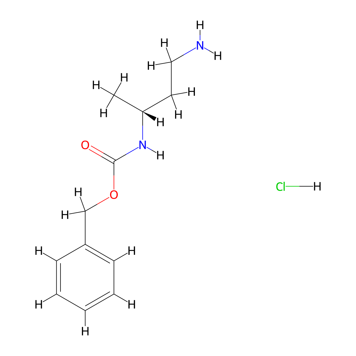 benzyl (R)-(4-aminobutan-2-yl)carbamate hydrochloride molecular structure, CAS 1414960-65-8