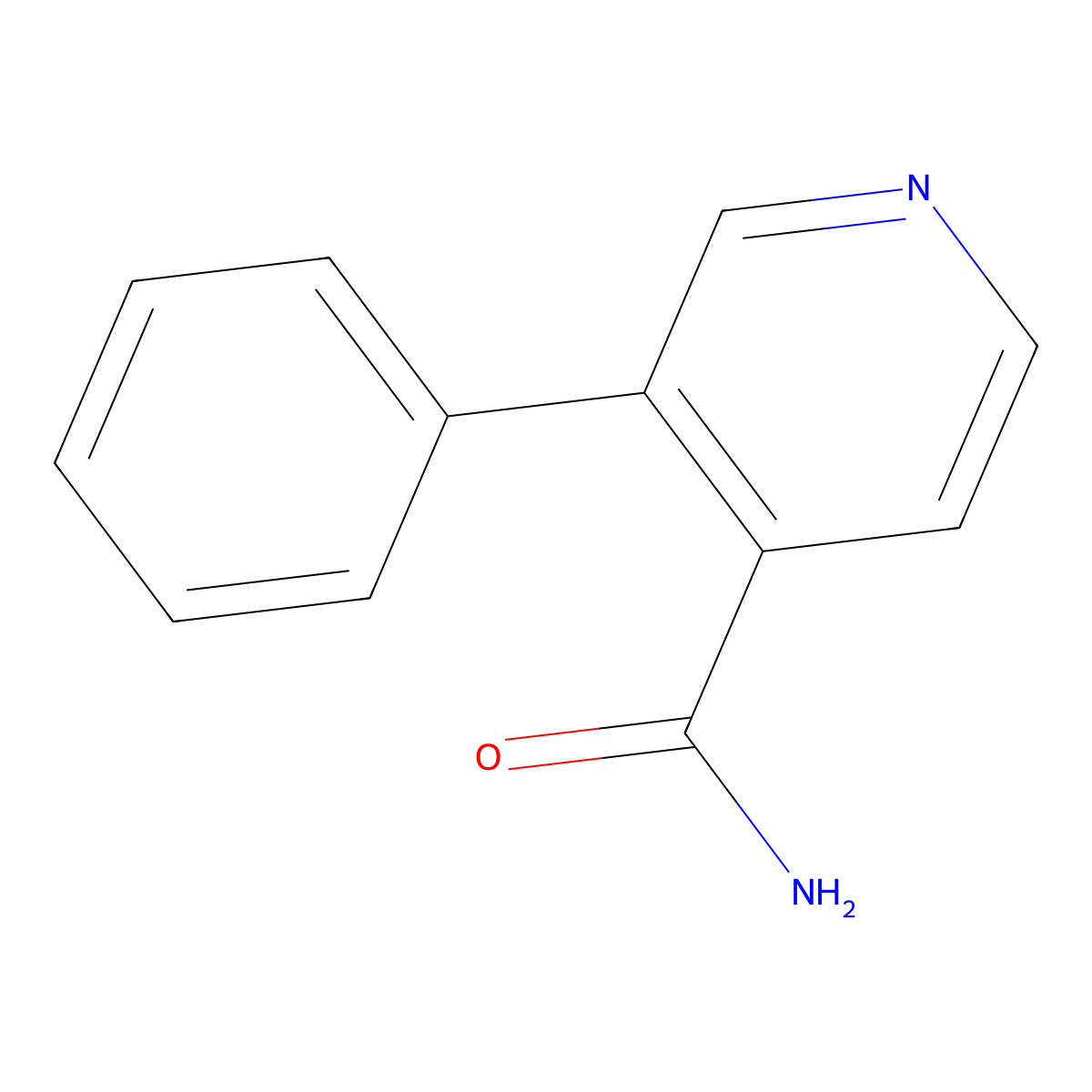 3-Phenylpyridine-4-carboxamide molecular structure, CAS 1414965-07-3