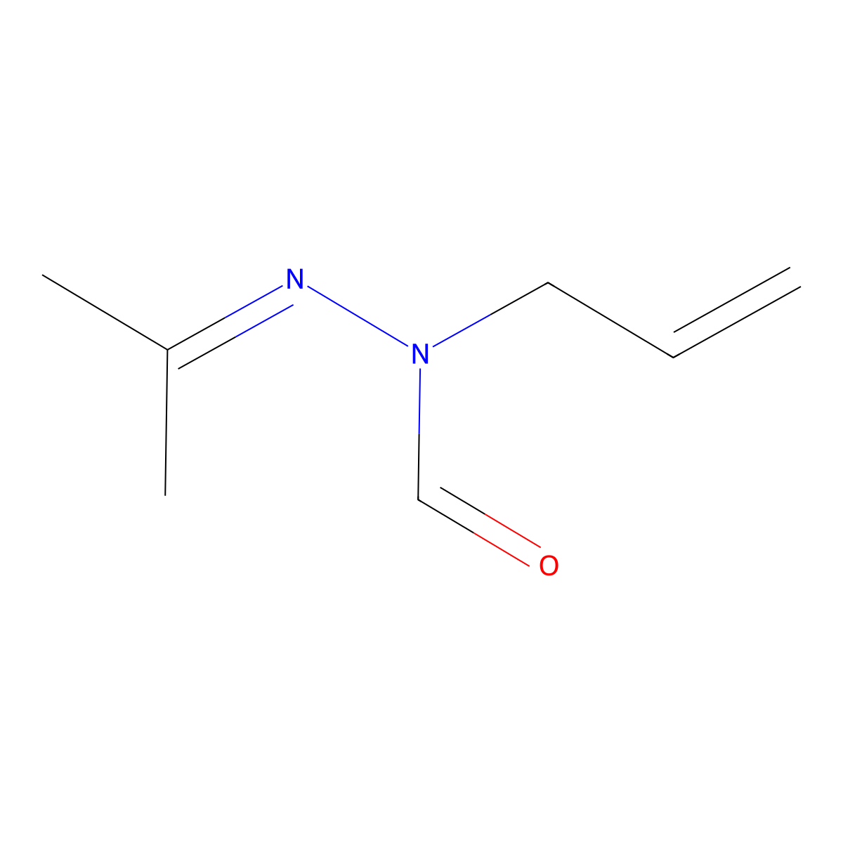 N-allyl-N'-(1-methylethylidene)formic hydrazide molecular structure, CAS 141499-25-4