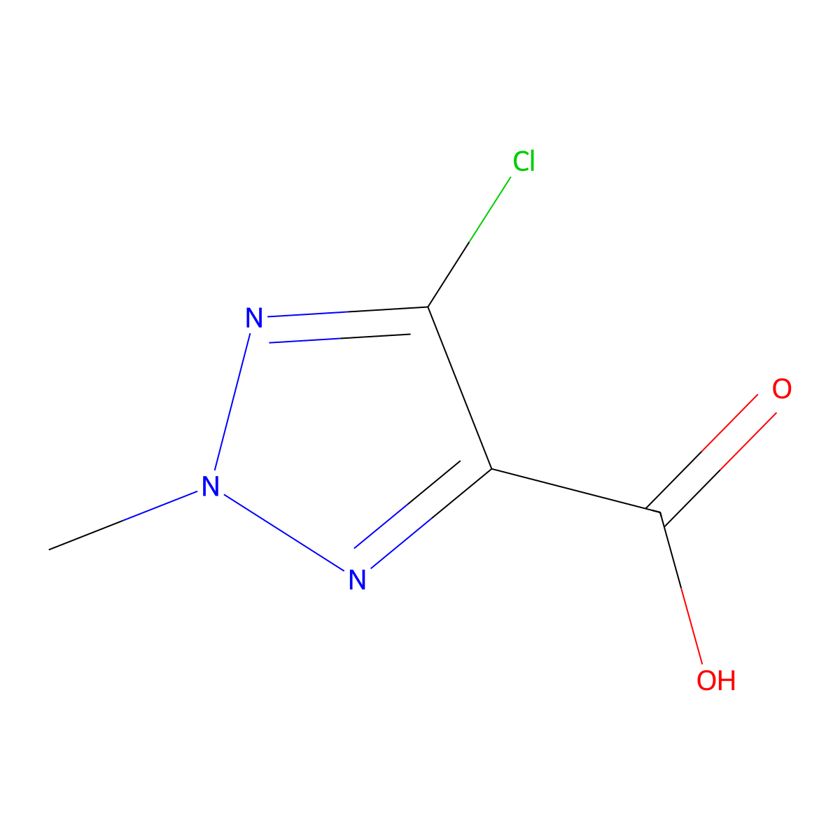 5-Chloro-2-methyl-2H-1,2,3-triazole-4-carboxylic acid molecular structure, CAS 1415030-47-5