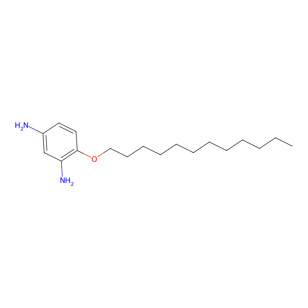 4-(Dodecyloxy)benzene-1,3-diamine molecular structure, CAS 141505-05-7