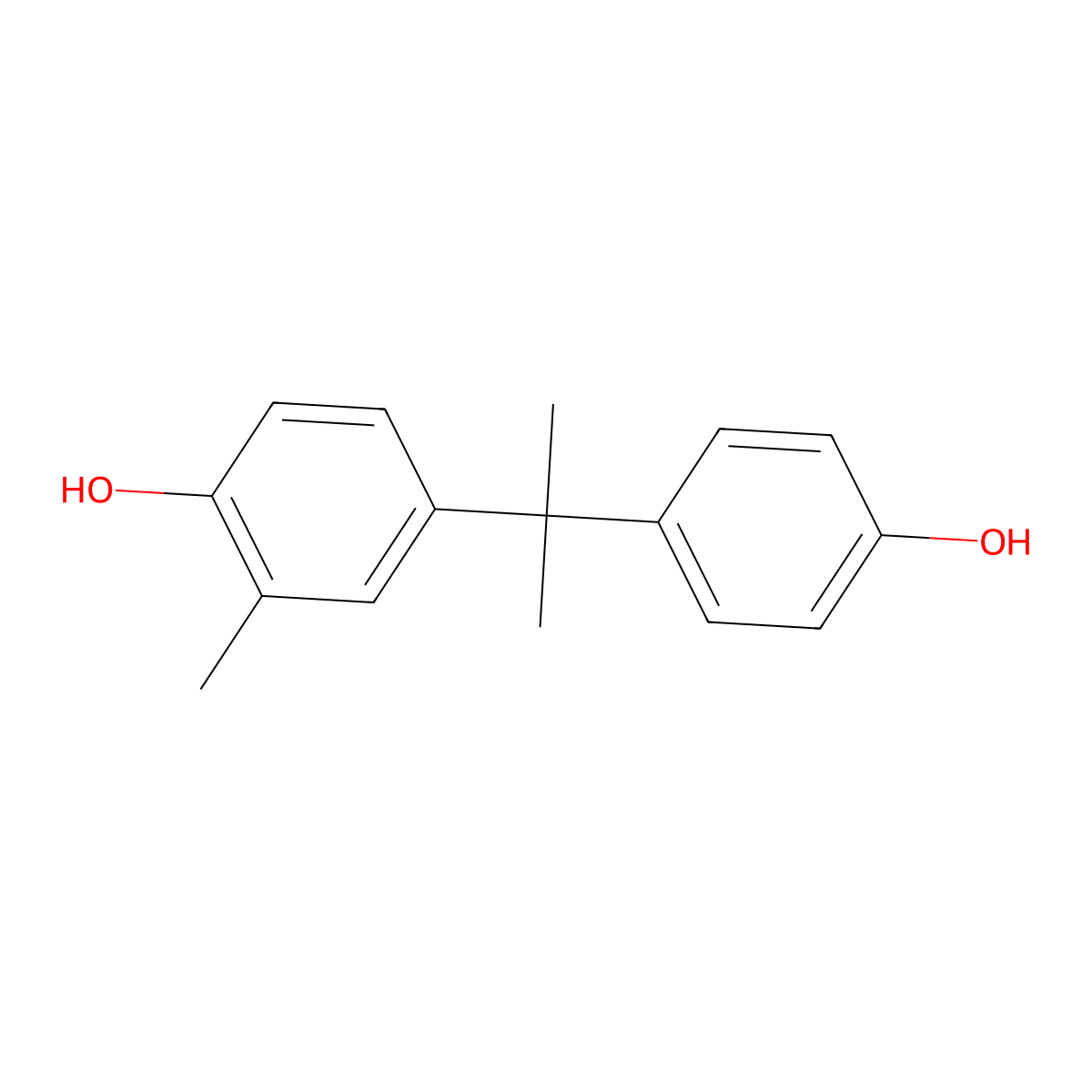 4-[2-(4-Hydroxyphenyl)propan-2-yl]-2-methylphenol molecular structure, CAS 14151-63-4
