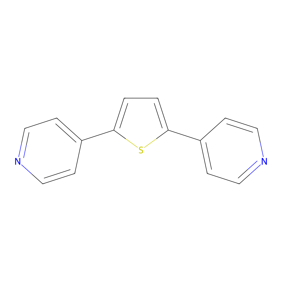 2,5-Di(pyridin-4-yl)thiophene molecular structure, CAS 141511-42-4
