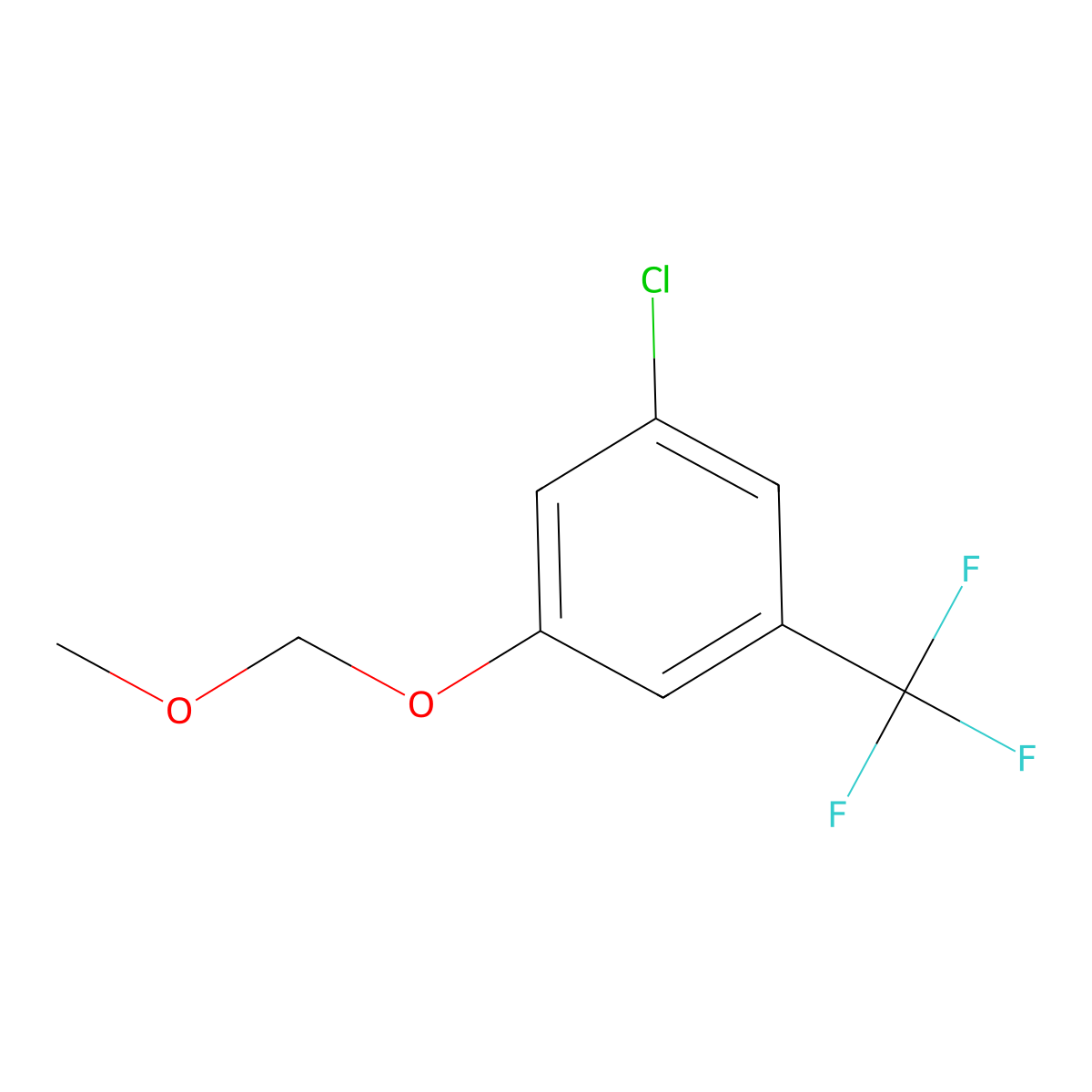 1-Chloro-3-(methoxymethoxy)-5-(trifluoromethyl)benzene molecular structure, CAS 1415130-83-4