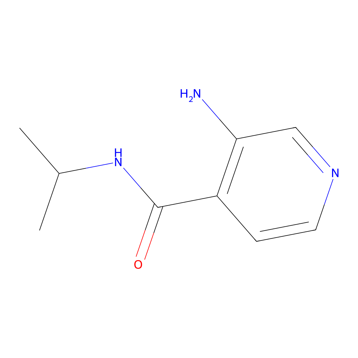 3-Amino-N-isopropylisonicotinamide molecular structure, CAS 1415134-58-5