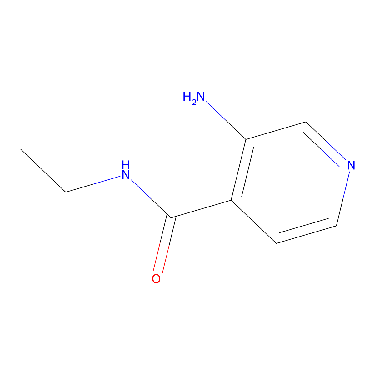 3-Amino-N-ethylisonicotinamide molecular structure, CAS 1415147-02-2