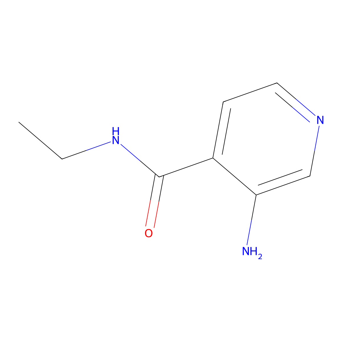 3-Amino-N-ethylisonicotinamide molecular structure, CAS 1415147-02-2