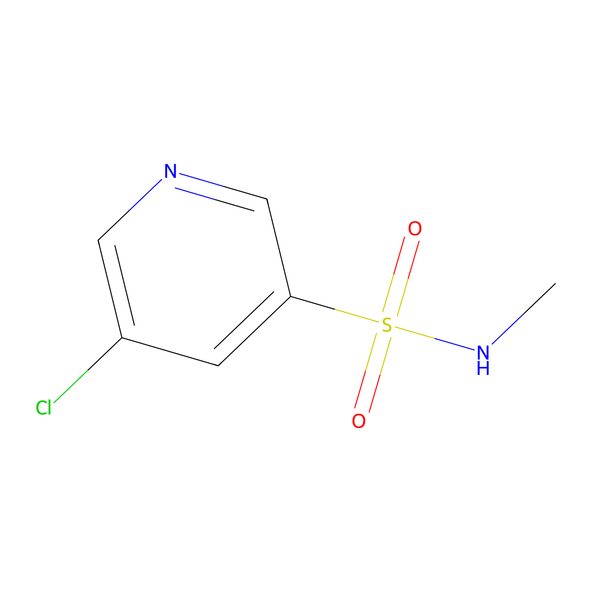 5-Chloro-N-methylpyridine-3-sulfonamide molecular structure, CAS 1415148-59-2