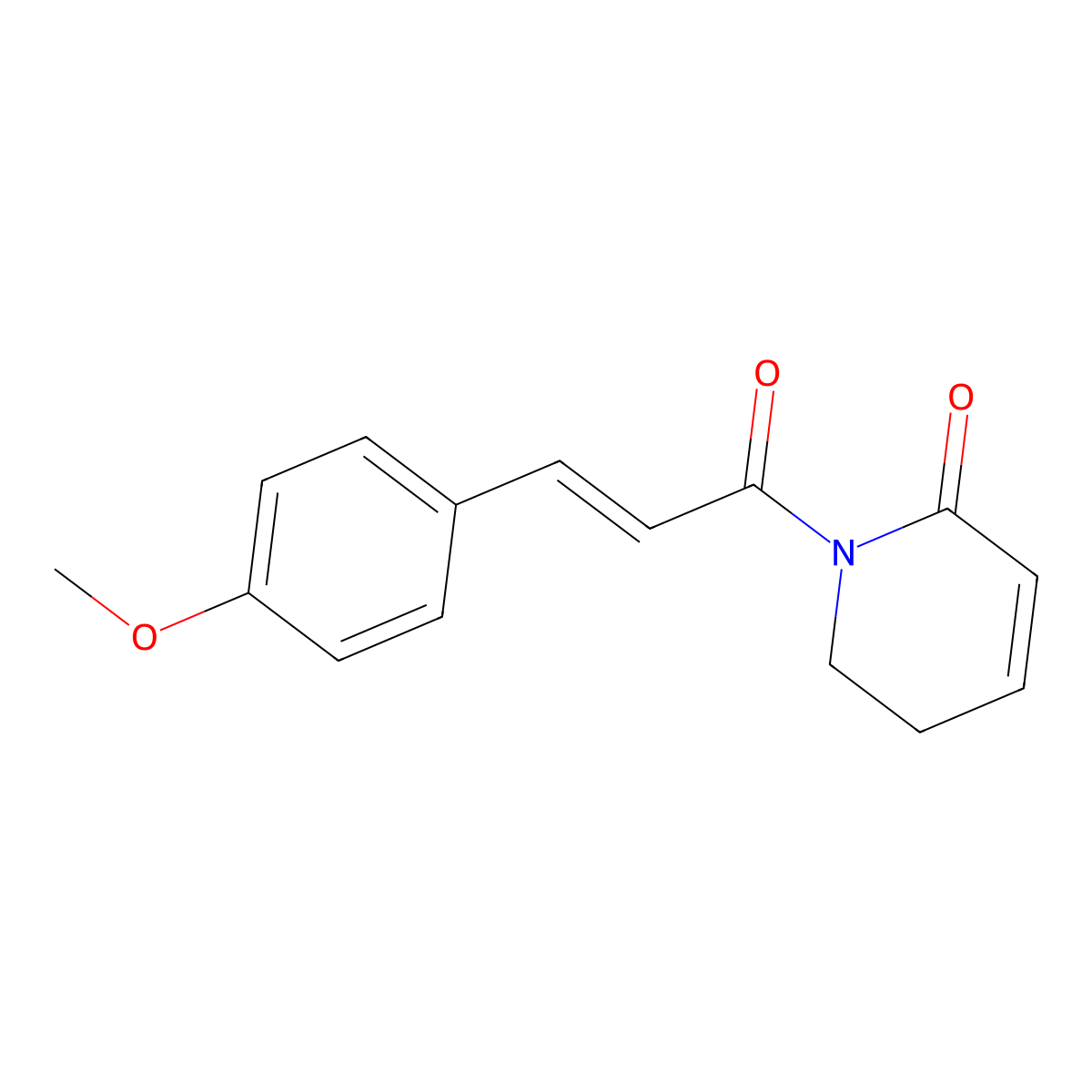 3,5-Didemethoxy Piperlongumine molecular structure, CAS 1415152-85-0