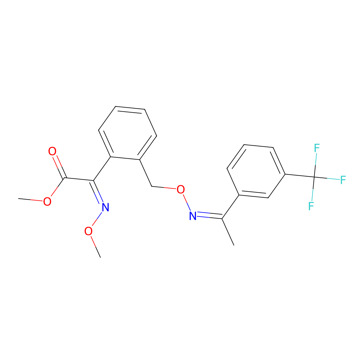 Trifloxystrobin molecular structure, CAS 141517-21-7