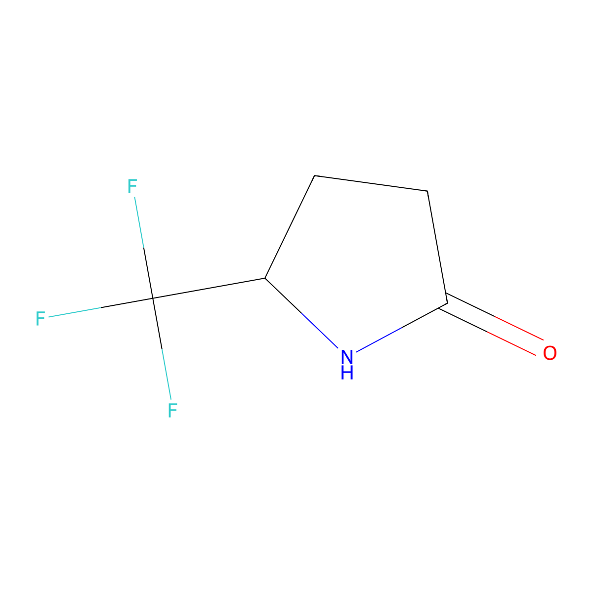 5-(Trifluoromethyl)pyrrolidin-2-one molecular structure, CAS 141519-28-0