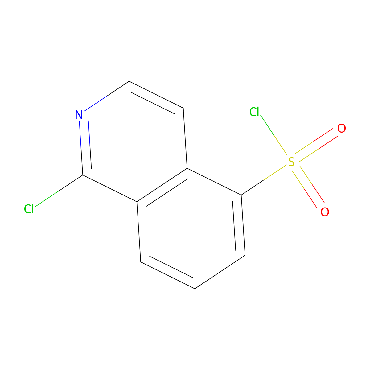 1-Chloroisoquinoline-5-sulfonyl chloride molecular structure, CAS 141519-77-9