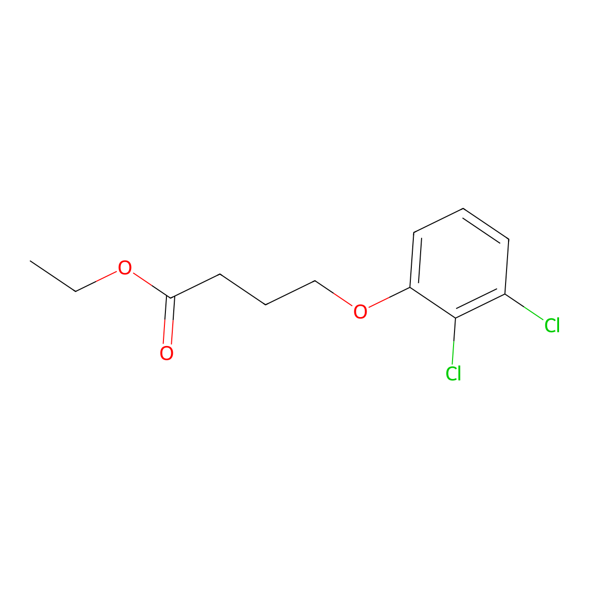 Ethyl 4-(2,3-dichloro-phenoxy)butanoate molecular structure, CAS 1415214-55-9