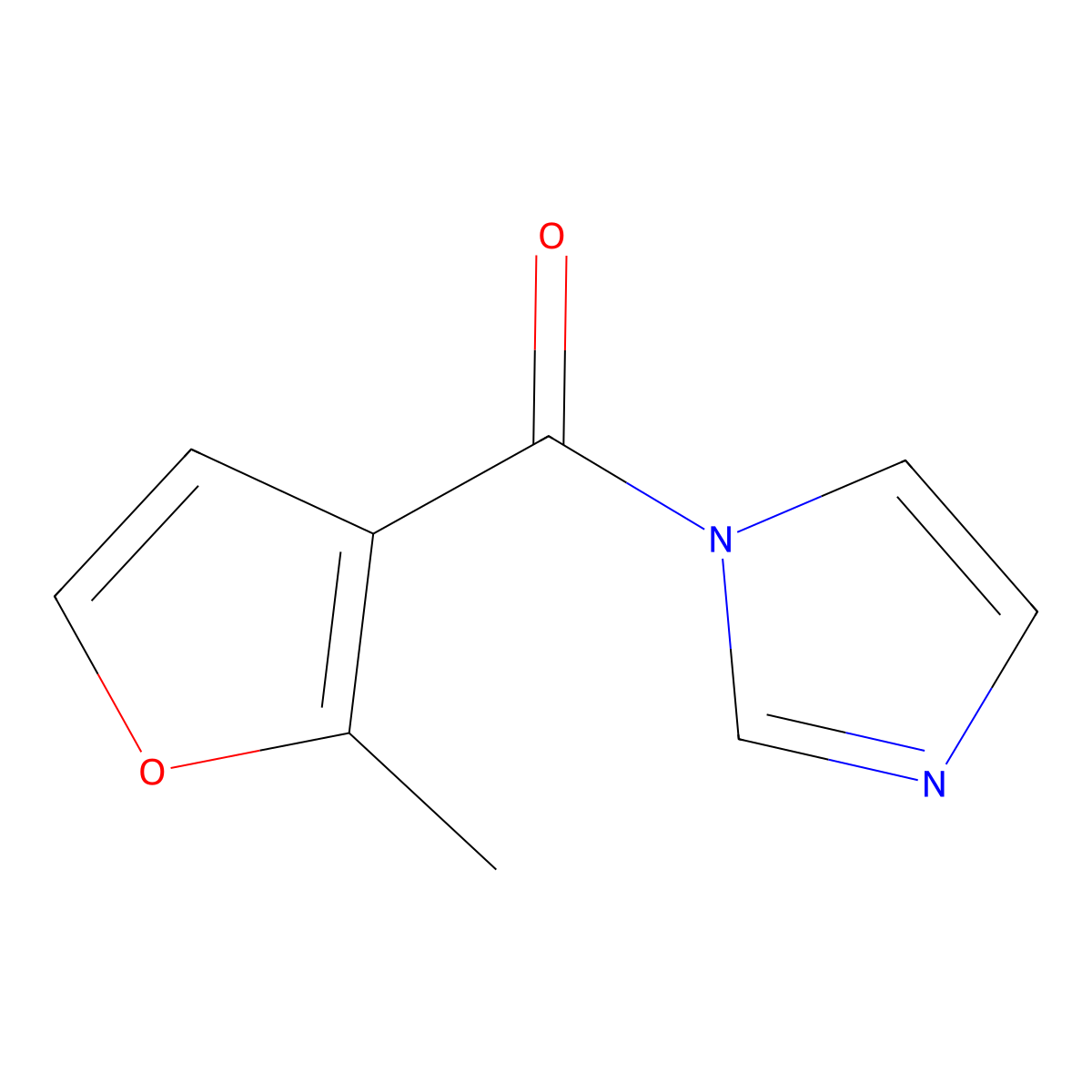 1H-Imidazol-1-yl(2-methyl-3-furyl)methanone molecular structure, CAS 1415238-77-5