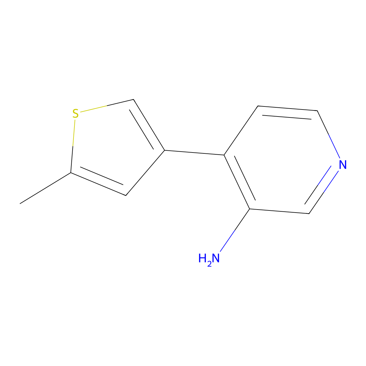 4-(5-Methyl-3-thienyl)-3-pyridinamine molecular structure, CAS 1415238-85-5