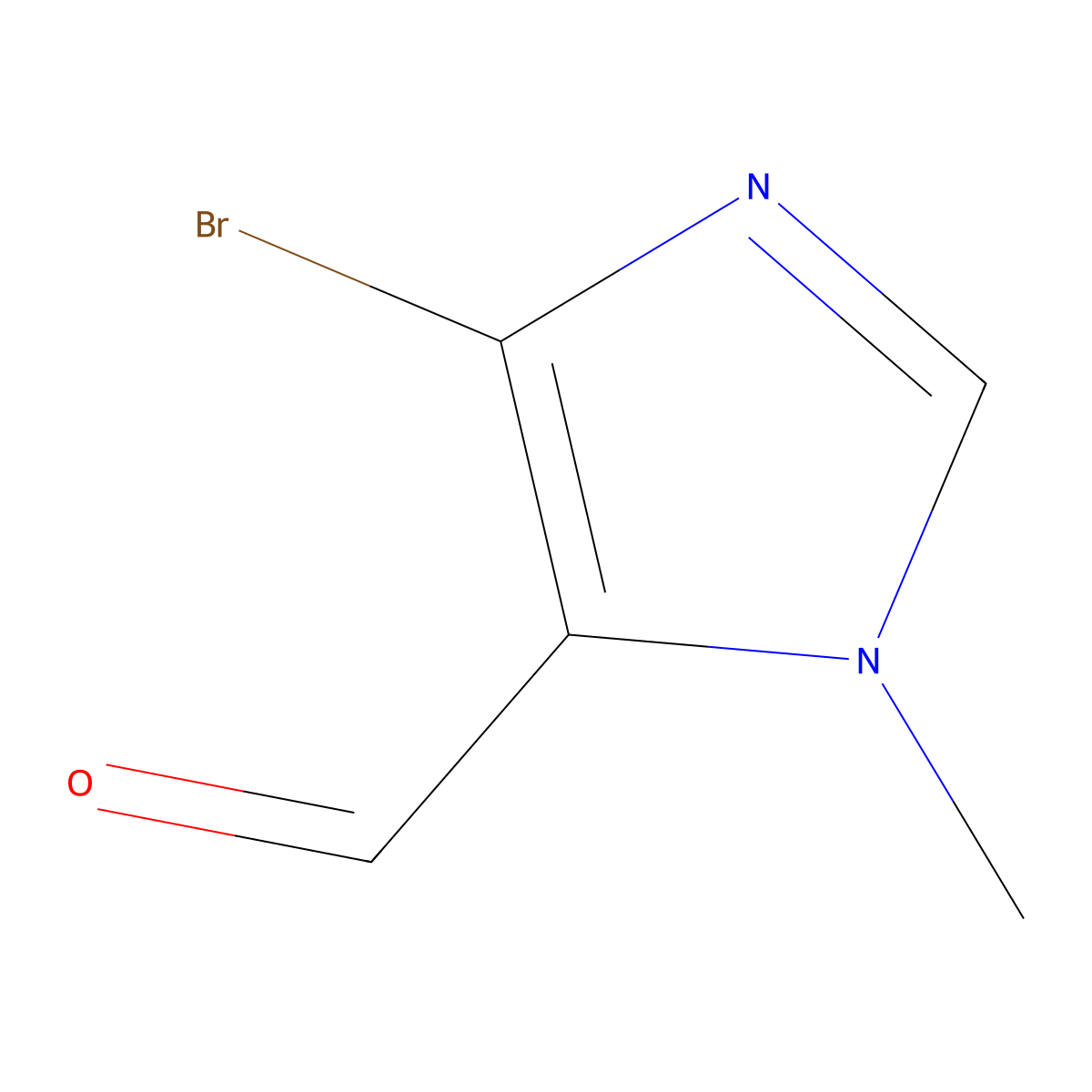 4-bromo-1-methyl-1H-imidazole-5-carbaldehyde molecular structure, CAS 141524-74-5
