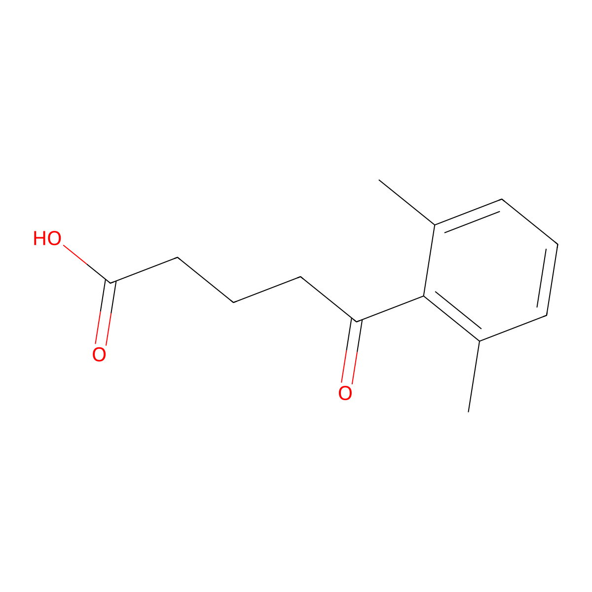 5-(2,6-Dimethylphenyl)-5-oxopentanoic acid molecular structure, CAS 1415242-56-6