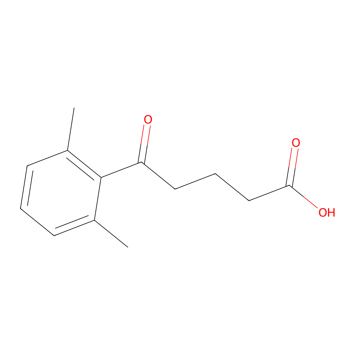 5-(2,6-Dimethylphenyl)-5-oxopentanoic acid molecular structure, CAS 1415242-56-6