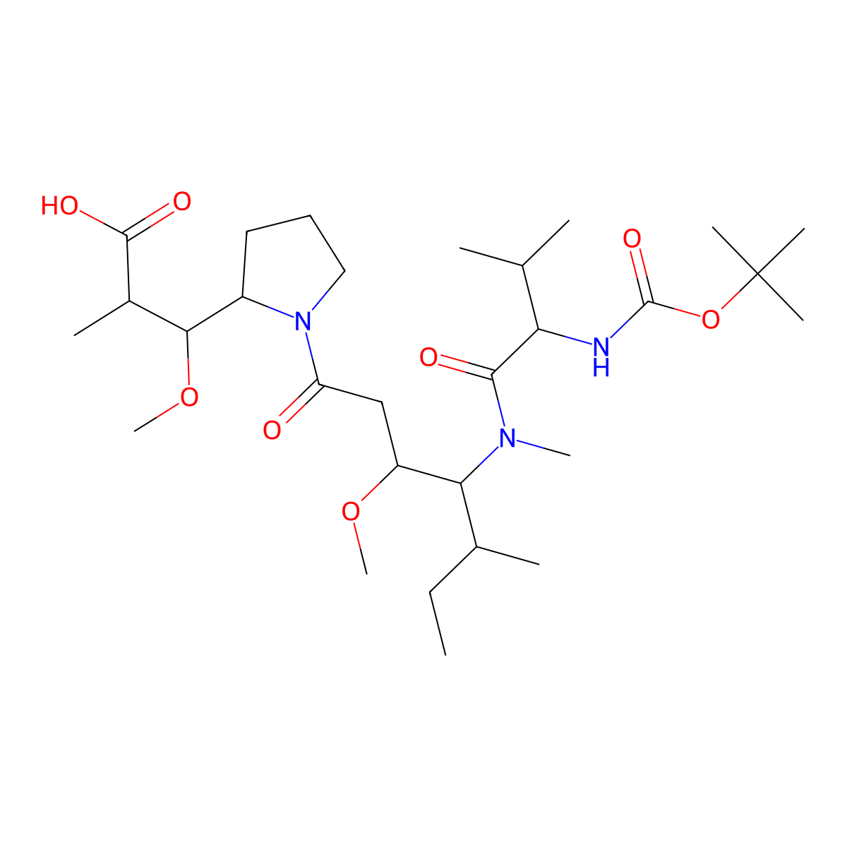 Boc-Val-Dil-Dap-OH molecular structure, CAS 1415246-54-6