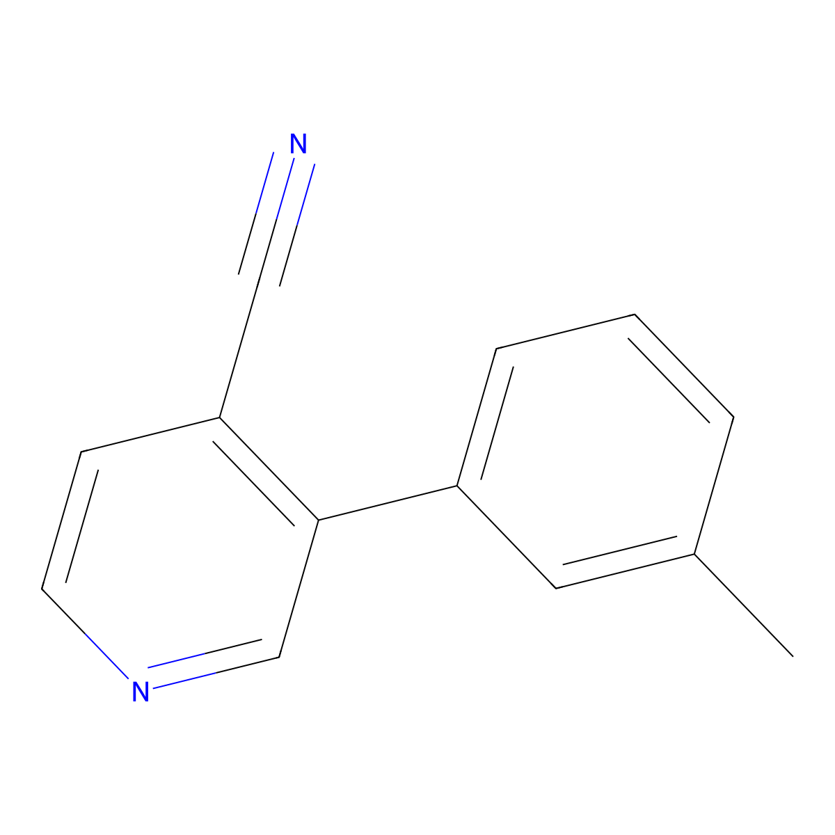 3-(m-Tolyl)isonicotinonitrile molecular structure, CAS 1415250-80-4