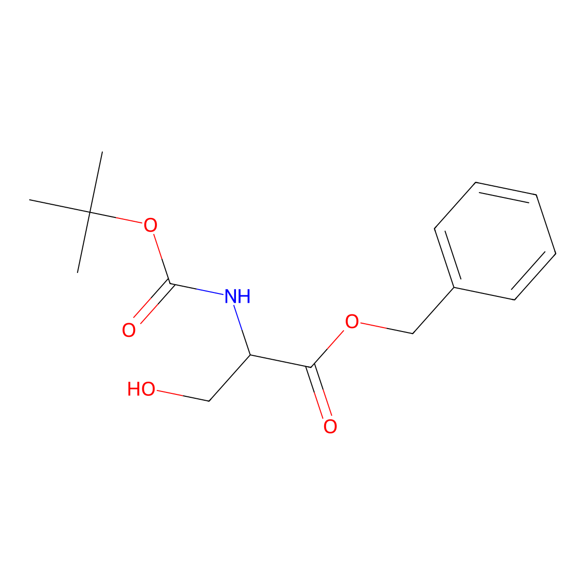 Boc-D-Ser-OBzl molecular structure, CAS 141527-78-8