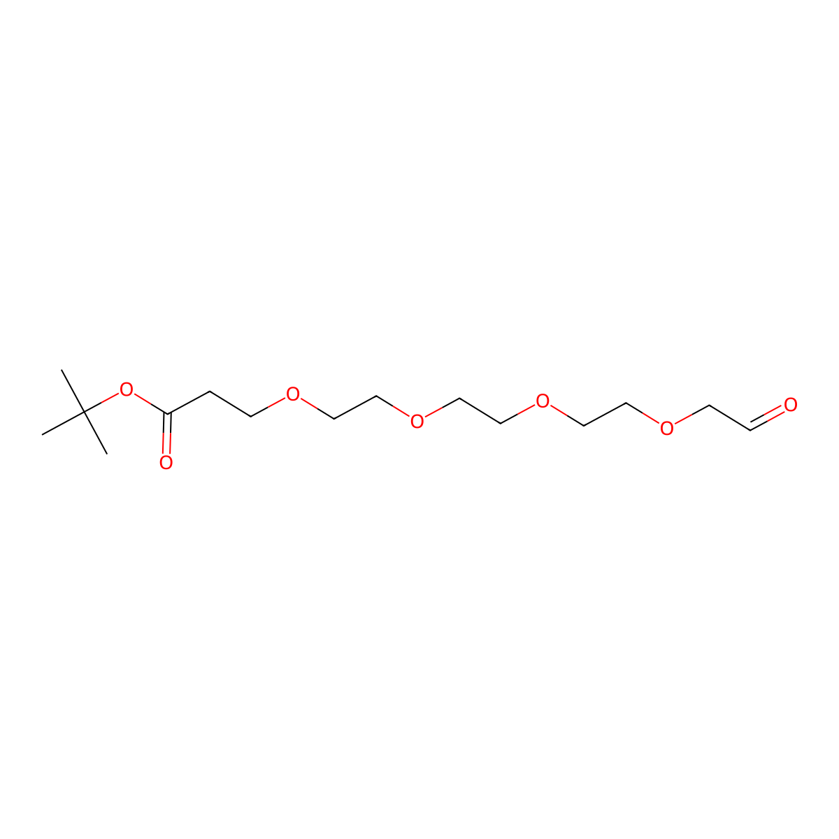 Ald-PEG4-t-butyl ester molecular structure, CAS 1415329-20-2