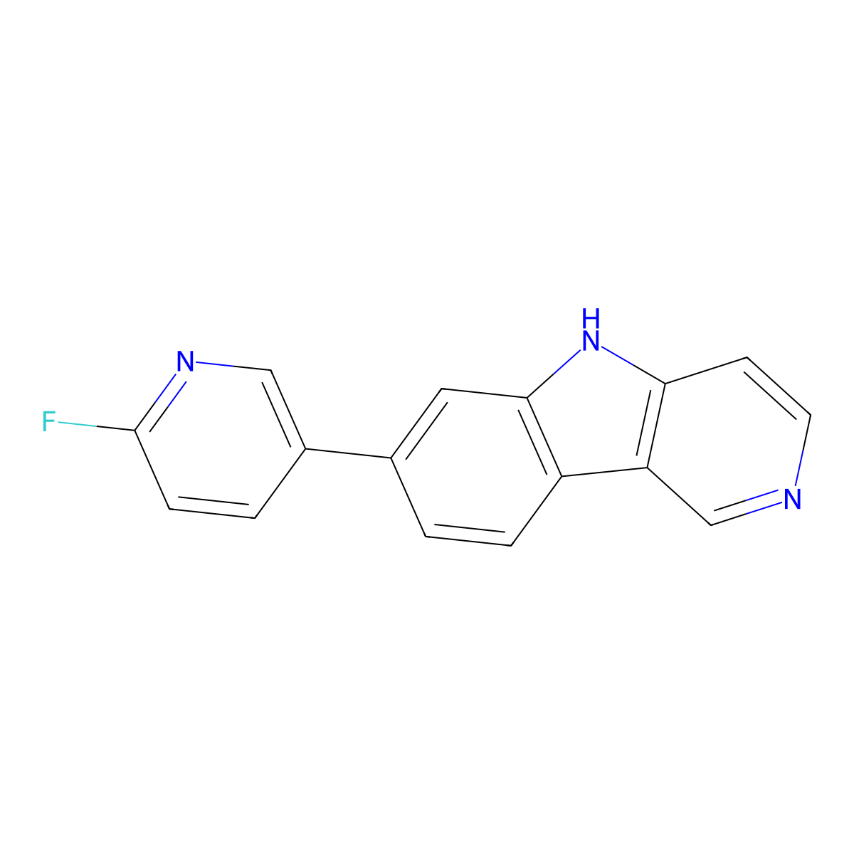 Flortaucipir molecular structure, CAS 1415379-56-4