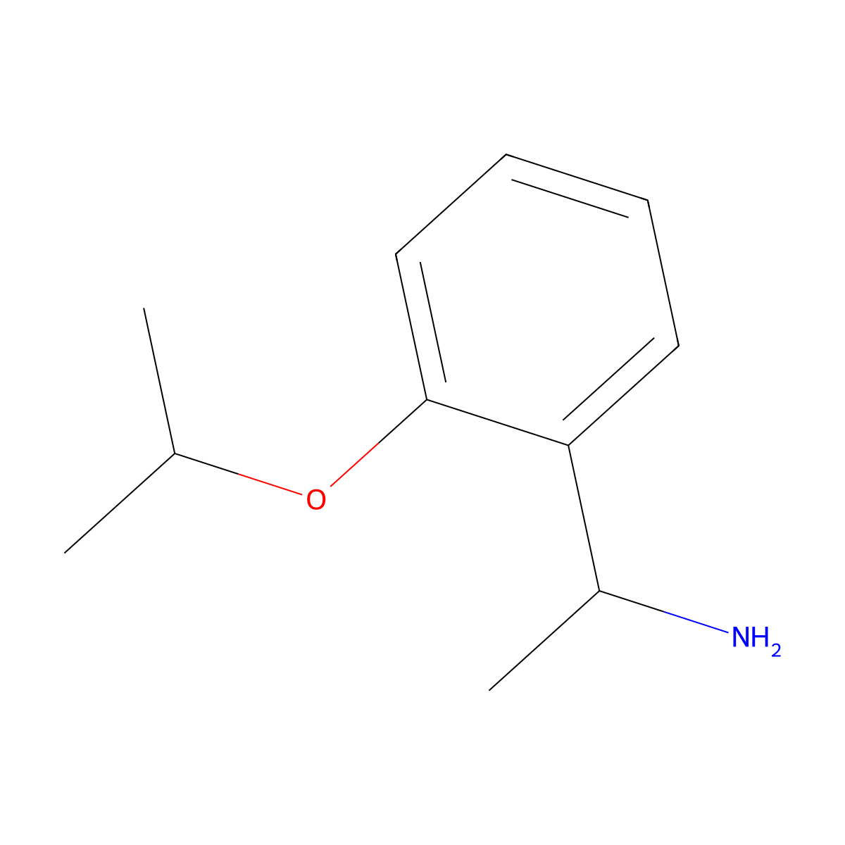 (1S)-1-[2-(propan-2-yloxy)phenyl]ethan-1-amine molecular structure, CAS 1415380-64-1