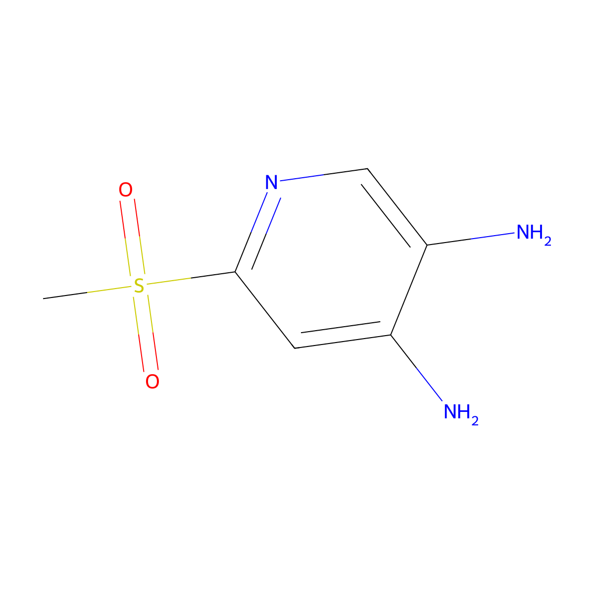 6-(Methylsulfonyl)pyridine-3,4-diamine molecular structure, CAS 1415387-41-5