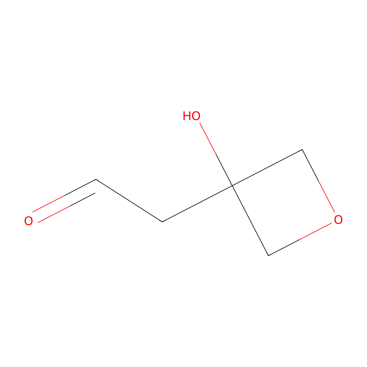 2-(3-Hydroxyoxetan-3-yl)acetaldehyde molecular structure, CAS 1415459-86-7