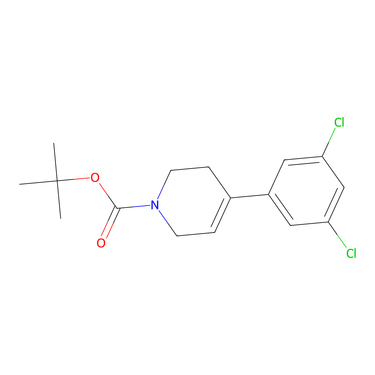 tert-Butyl 4-(3,5-dichlorophenyl)-5,6-dihydropyridine-1(2H)-carboxylate molecular structure, CAS 1415468-87-9