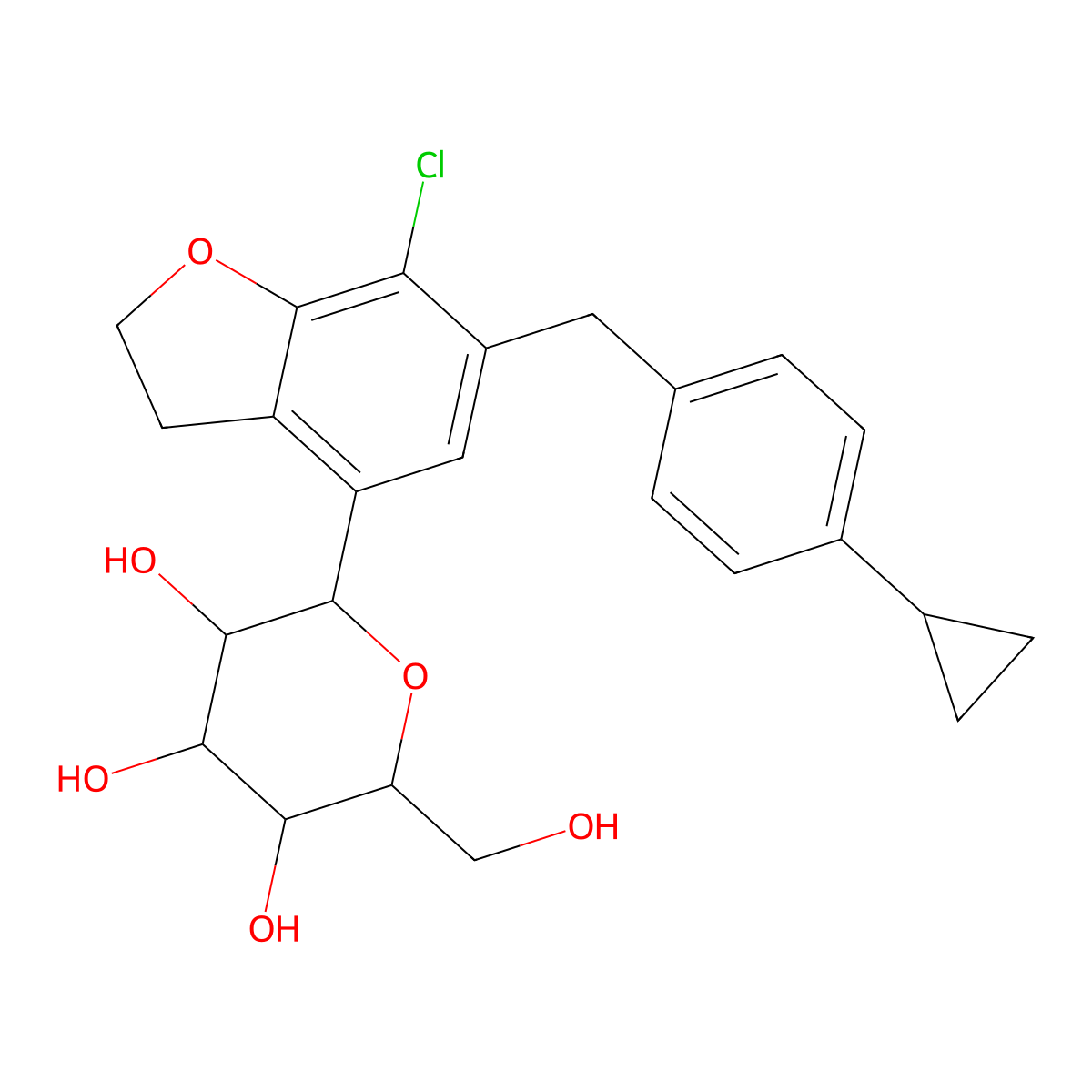 Enavogliflozin molecular structure, CAS 1415472-28-4