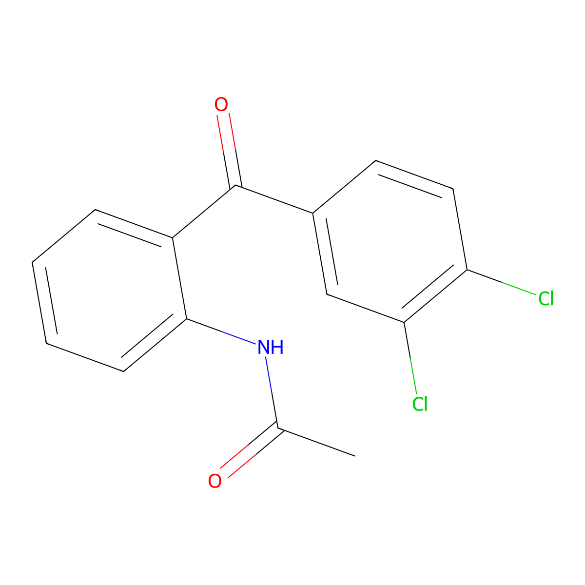 N-(2-(3,4-Dichlorobenzoyl)phenyl)acetamide molecular structure, CAS 1415473-87-8