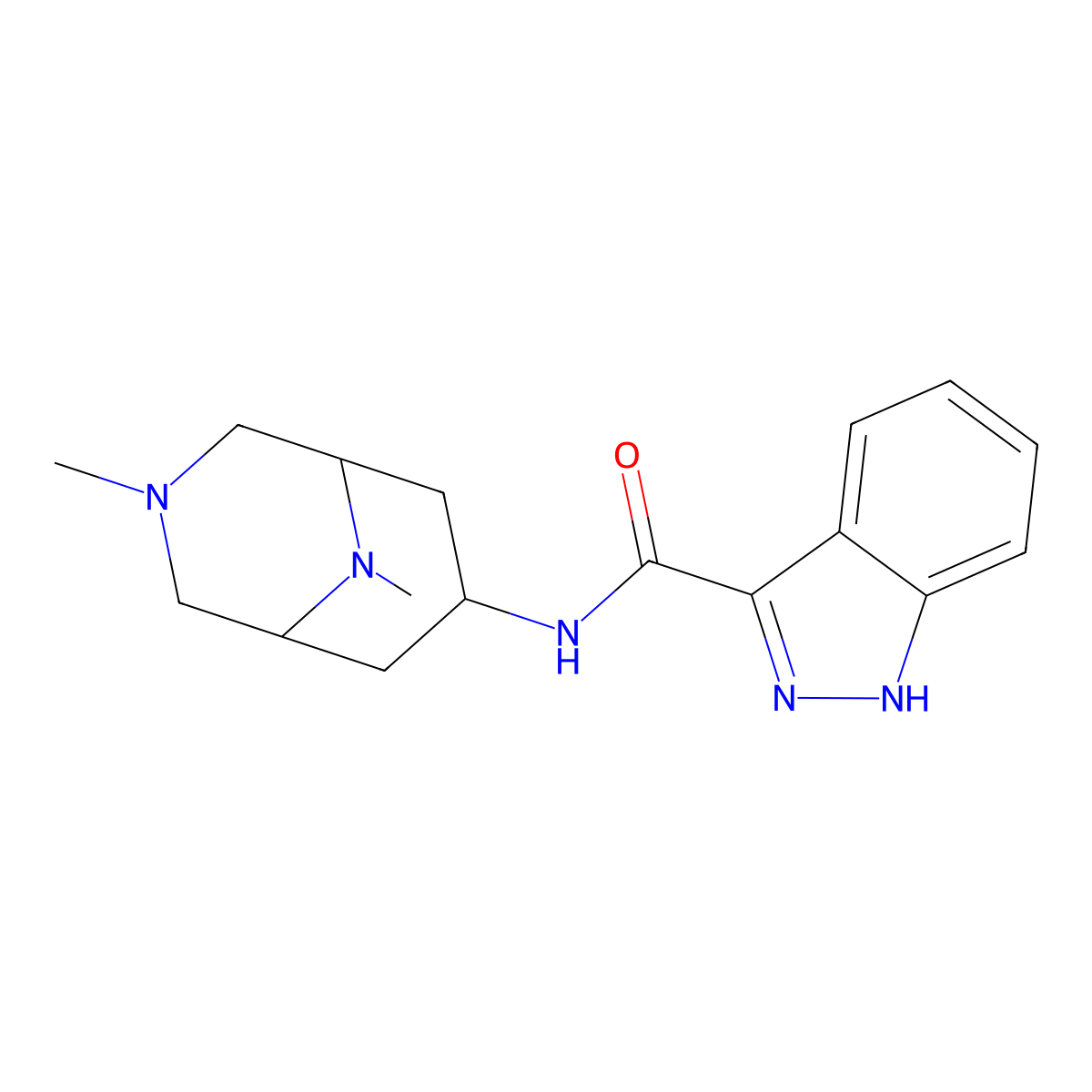 Indisetron molecular structure, CAS 141549-75-9