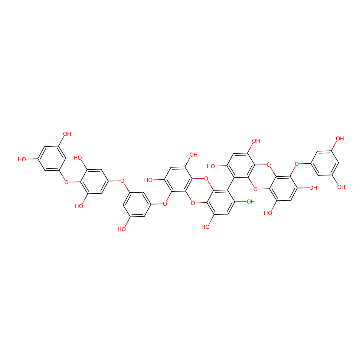 Pyrogallol-phloroglucinol-6,6-bieckol molecular structure, CAS 1415504-32-3