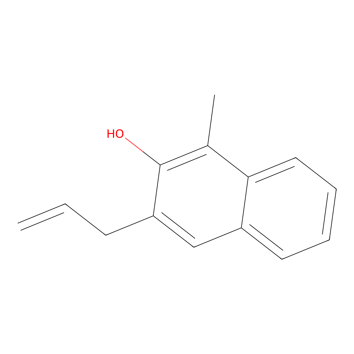 3-Allyl-1-methylnaphthalen-2-ol molecular structure, CAS 1415504-89-0