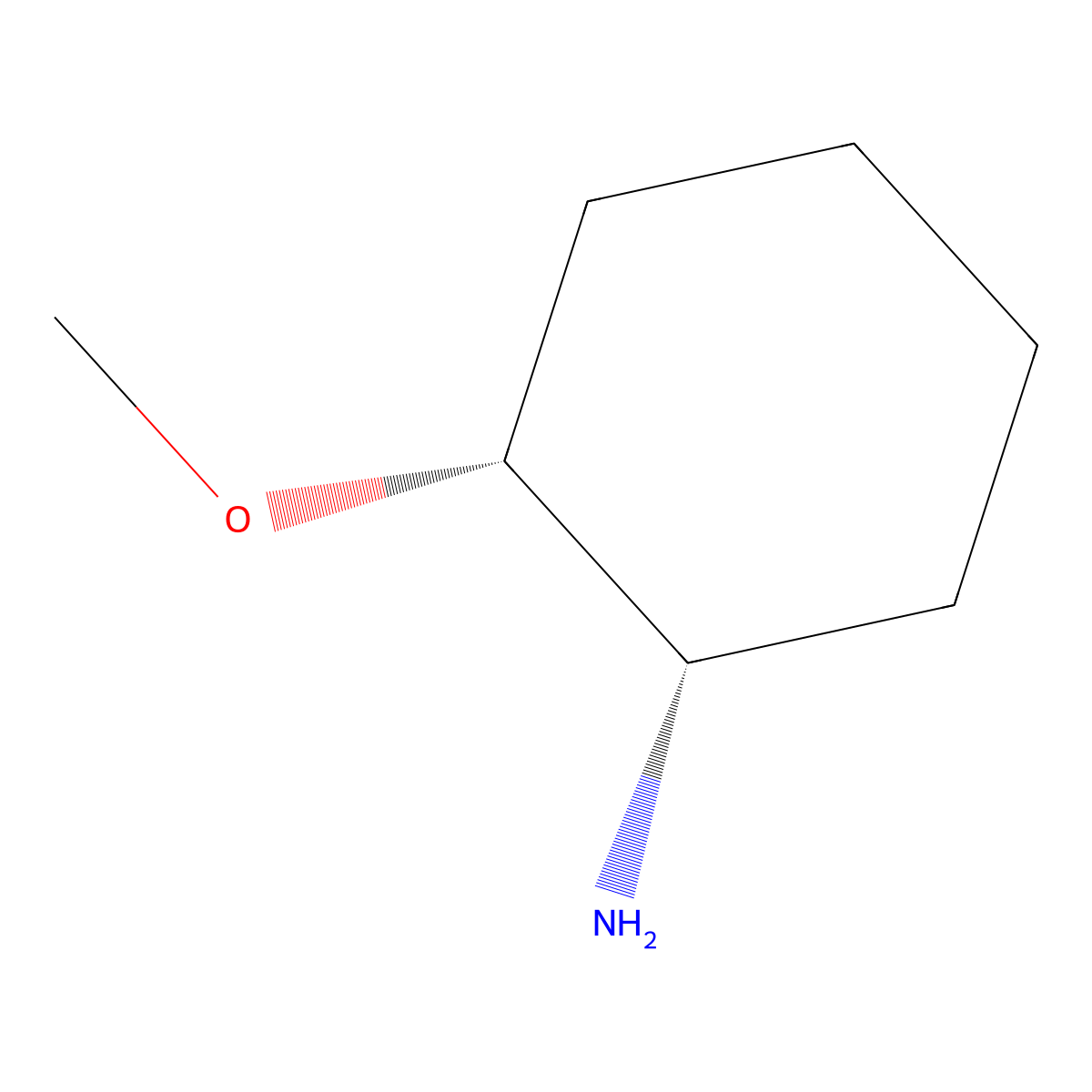 (1S,2R)-2-Methoxycyclohexan-1-amine molecular structure, CAS 141553-12-0